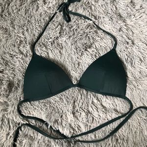 H&M hunter green bikini top